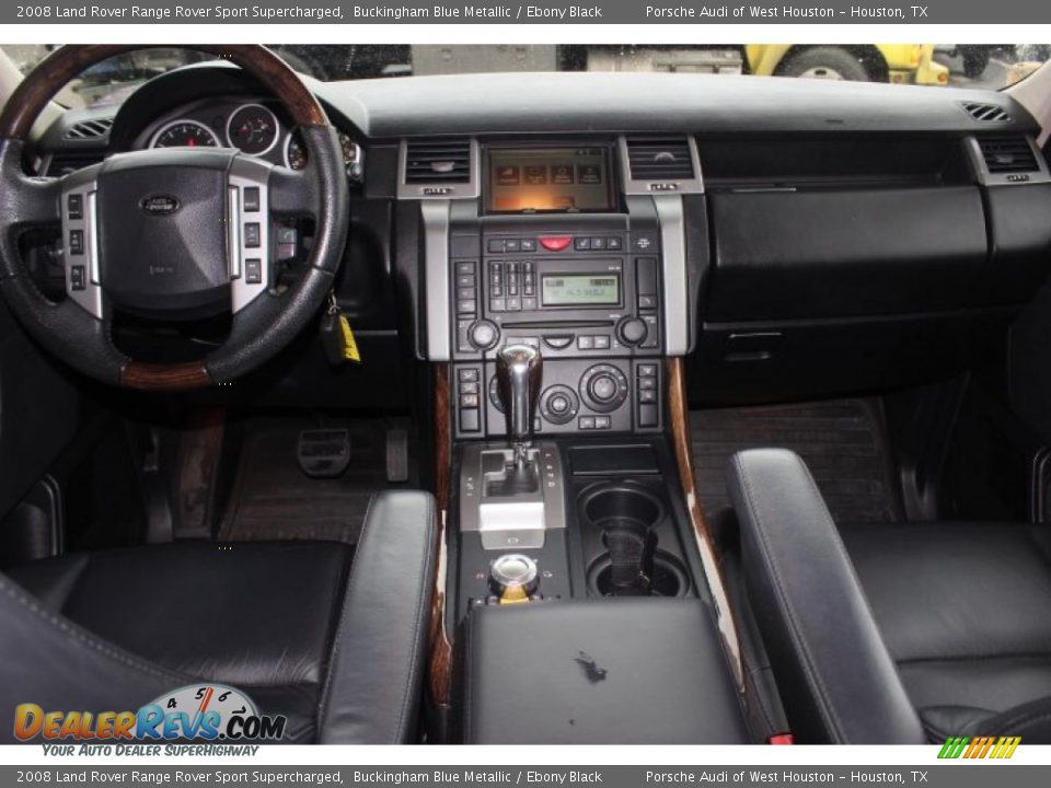 2008 Land Rover Range Rover Sport Supercharged Buckingham Blue Metallic / Ebony Black Photo #32