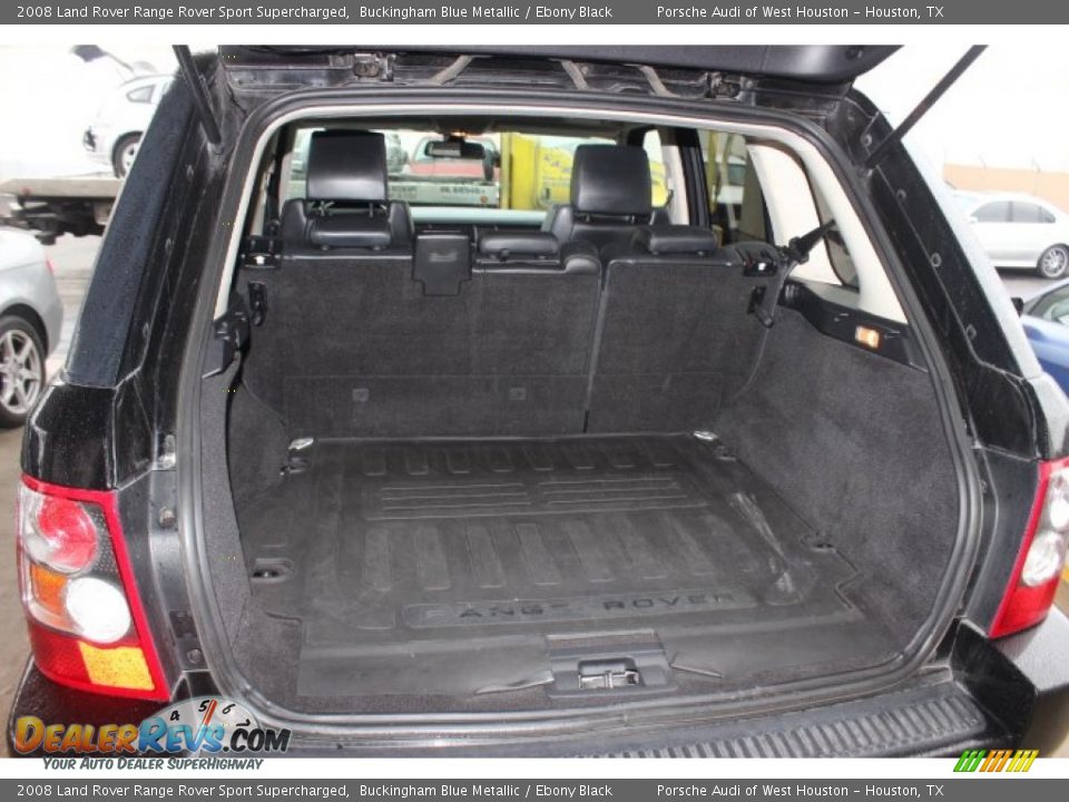 2008 Land Rover Range Rover Sport Supercharged Buckingham Blue Metallic / Ebony Black Photo #34