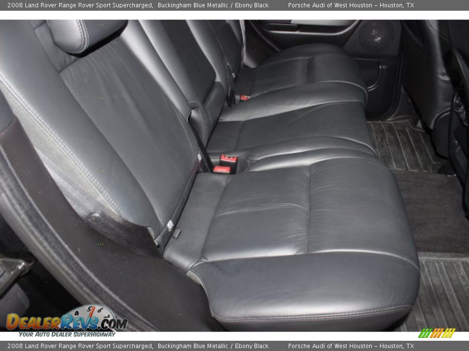 2008 Land Rover Range Rover Sport Supercharged Buckingham Blue Metallic / Ebony Black Photo #36
