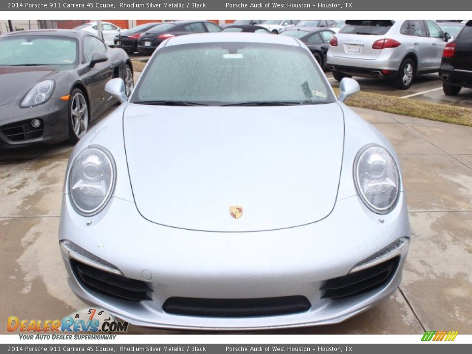 2014 Porsche 911 Carrera 4S Coupe Rhodium Silver Metallic / Black Photo #2