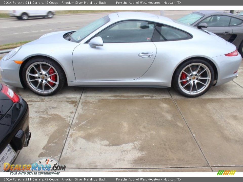 Rhodium Silver Metallic 2014 Porsche 911 Carrera 4S Coupe Photo #4