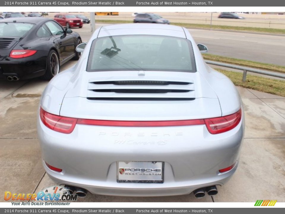 2014 Porsche 911 Carrera 4S Coupe Rhodium Silver Metallic / Black Photo #6