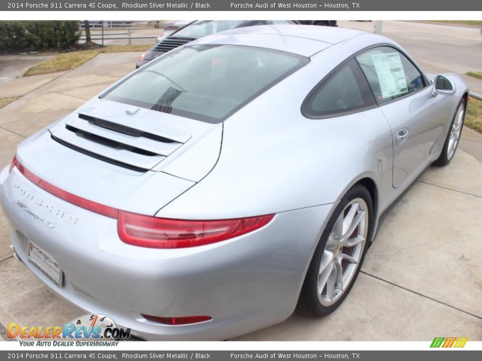 2014 Porsche 911 Carrera 4S Coupe Rhodium Silver Metallic / Black Photo #7