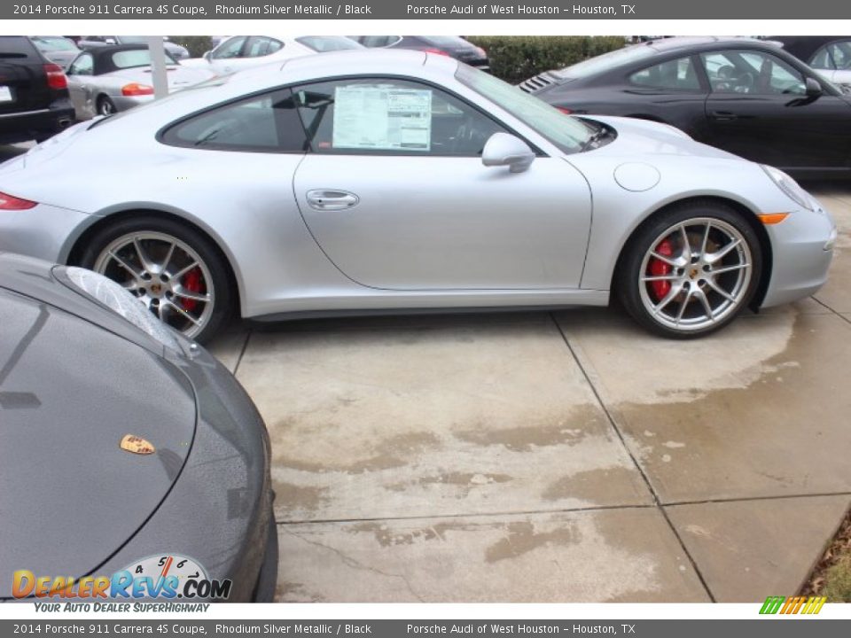 2014 Porsche 911 Carrera 4S Coupe Rhodium Silver Metallic / Black Photo #8