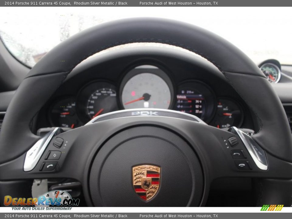 2014 Porsche 911 Carrera 4S Coupe Rhodium Silver Metallic / Black Photo #21