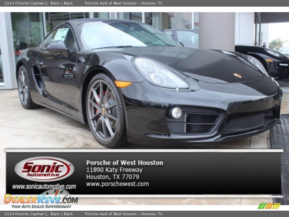 2014 Porsche Cayman S Black / Black Photo #1