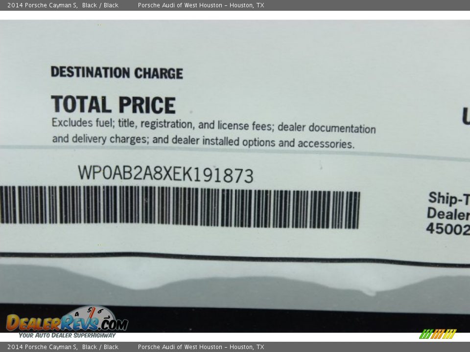 2014 Porsche Cayman S Black / Black Photo #28