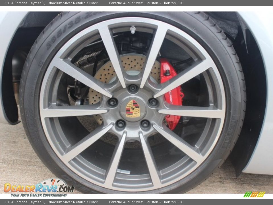 2014 Porsche Cayman S Rhodium Silver Metallic / Black Photo #6