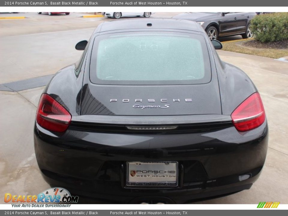 2014 Porsche Cayman S Basalt Black Metallic / Black Photo #6