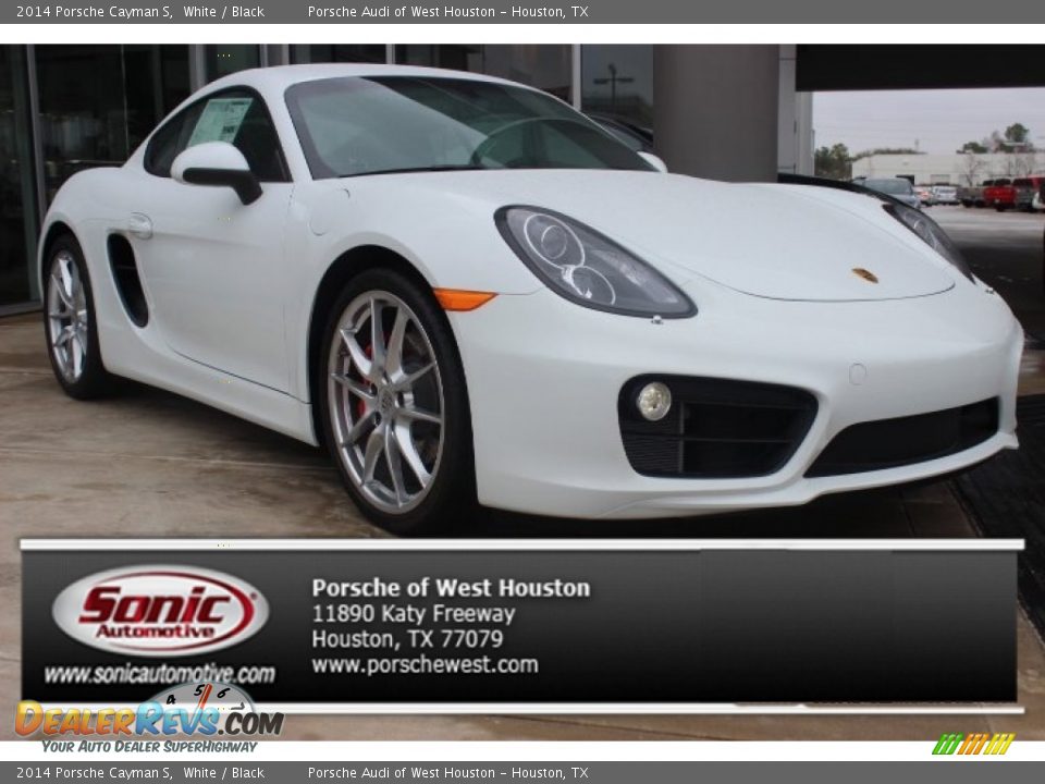 2014 Porsche Cayman S White / Black Photo #1