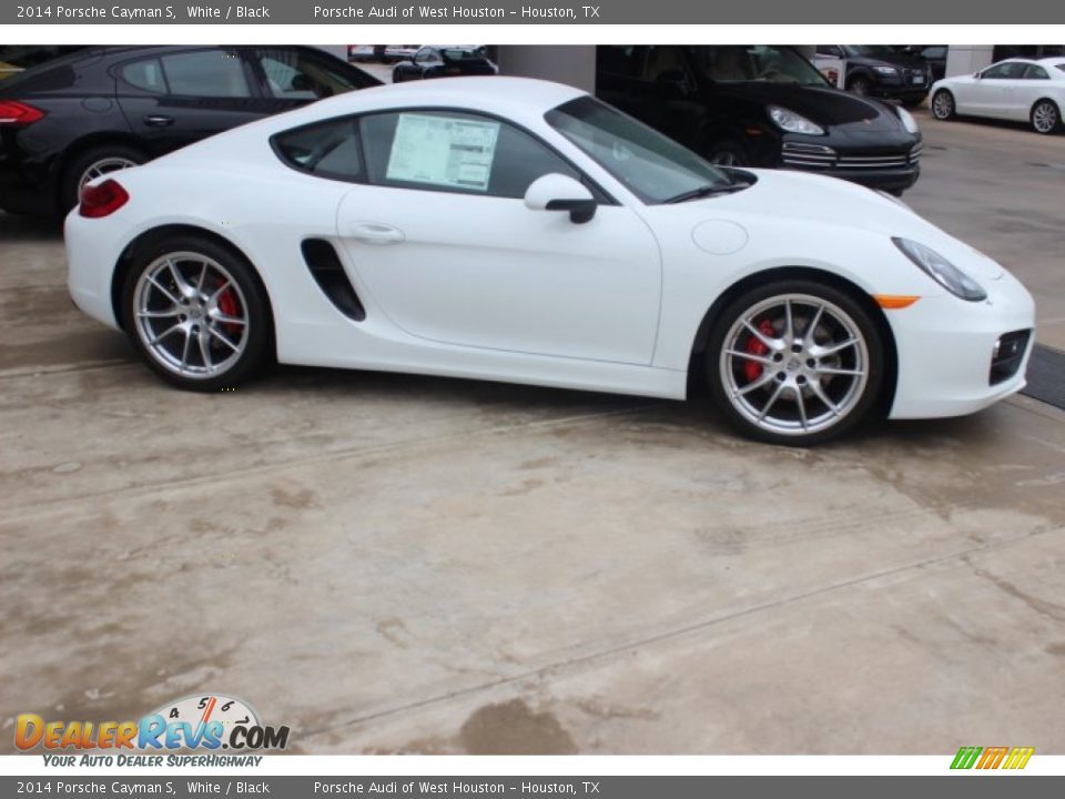 2014 Porsche Cayman S White / Black Photo #8