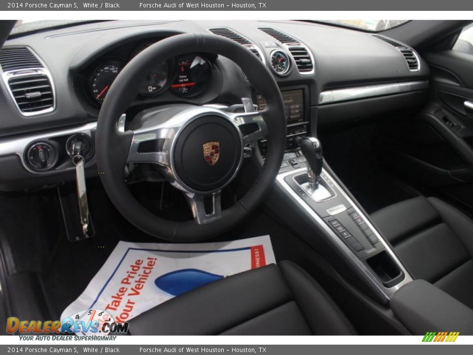 2014 Porsche Cayman S White / Black Photo #11