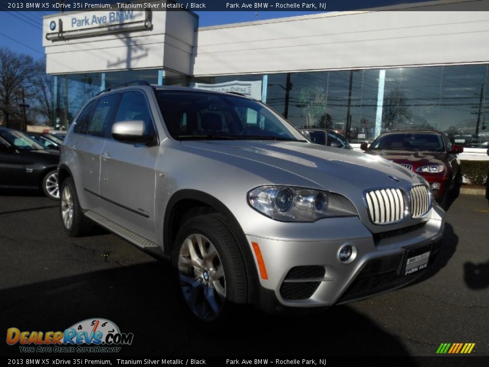 2013 BMW X5 xDrive 35i Premium Titanium Silver Metallic / Black Photo #1