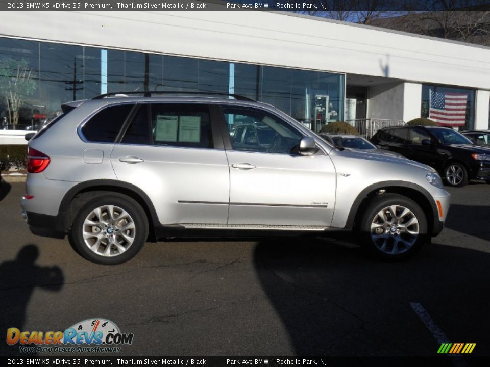 2013 BMW X5 xDrive 35i Premium Titanium Silver Metallic / Black Photo #2