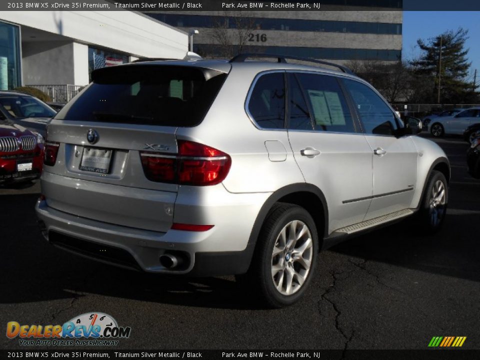 2013 BMW X5 xDrive 35i Premium Titanium Silver Metallic / Black Photo #3