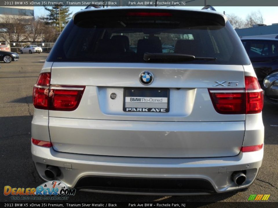 2013 BMW X5 xDrive 35i Premium Titanium Silver Metallic / Black Photo #4