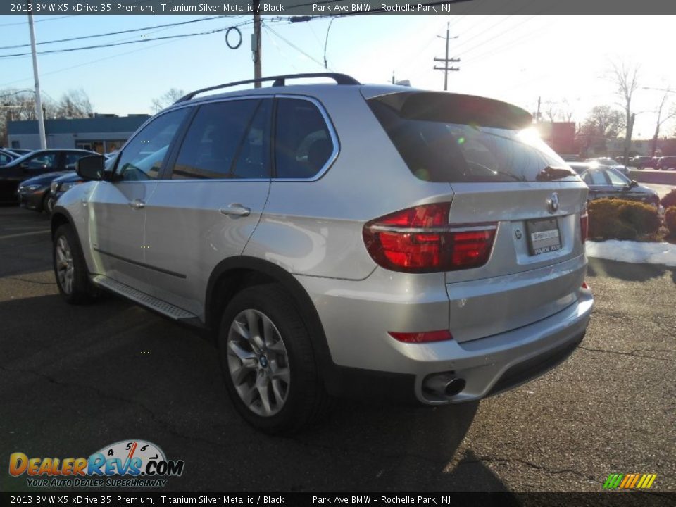 2013 BMW X5 xDrive 35i Premium Titanium Silver Metallic / Black Photo #5