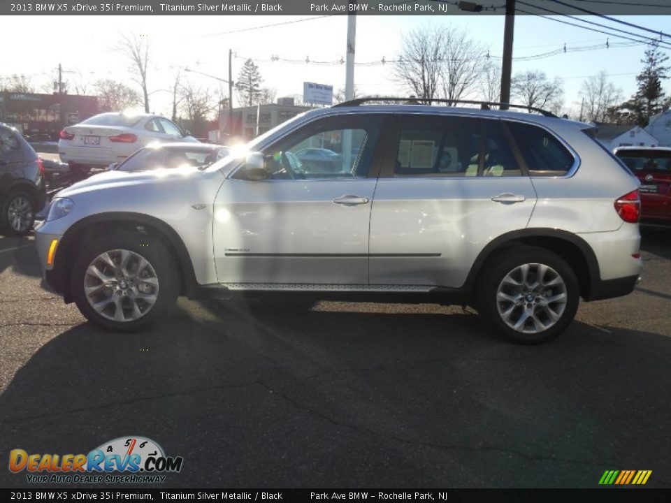 2013 BMW X5 xDrive 35i Premium Titanium Silver Metallic / Black Photo #6