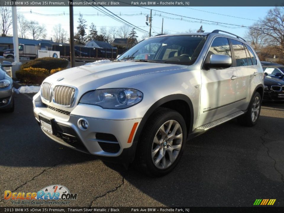 2013 BMW X5 xDrive 35i Premium Titanium Silver Metallic / Black Photo #7