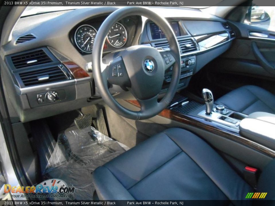 2013 BMW X5 xDrive 35i Premium Titanium Silver Metallic / Black Photo #10