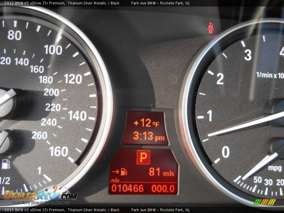 2013 BMW X5 xDrive 35i Premium Titanium Silver Metallic / Black Photo #20