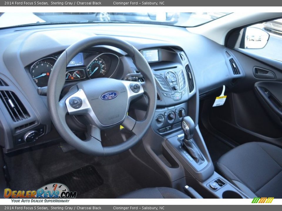 2014 Ford Focus S Sedan Sterling Gray / Charcoal Black Photo #6