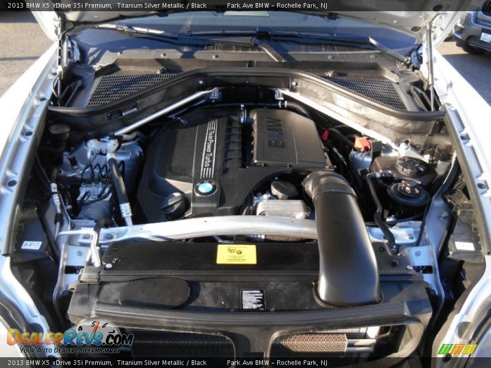 2013 BMW X5 xDrive 35i Premium Titanium Silver Metallic / Black Photo #29