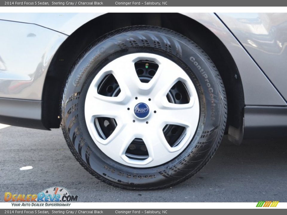 2014 Ford Focus S Sedan Sterling Gray / Charcoal Black Photo #9