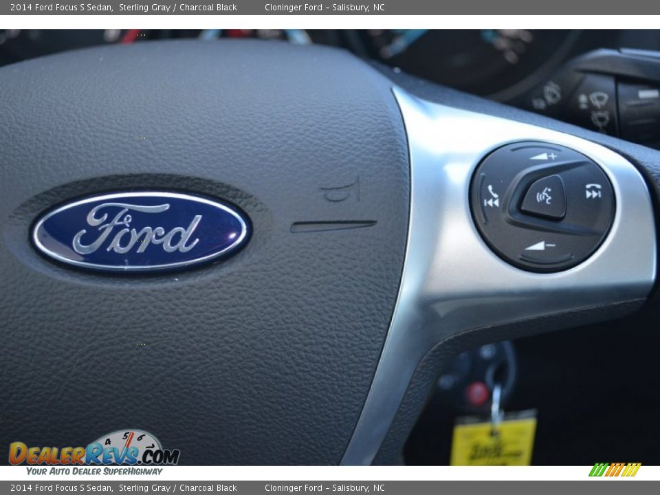 2014 Ford Focus S Sedan Sterling Gray / Charcoal Black Photo #15