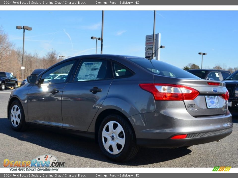 2014 Ford Focus S Sedan Sterling Gray / Charcoal Black Photo #19