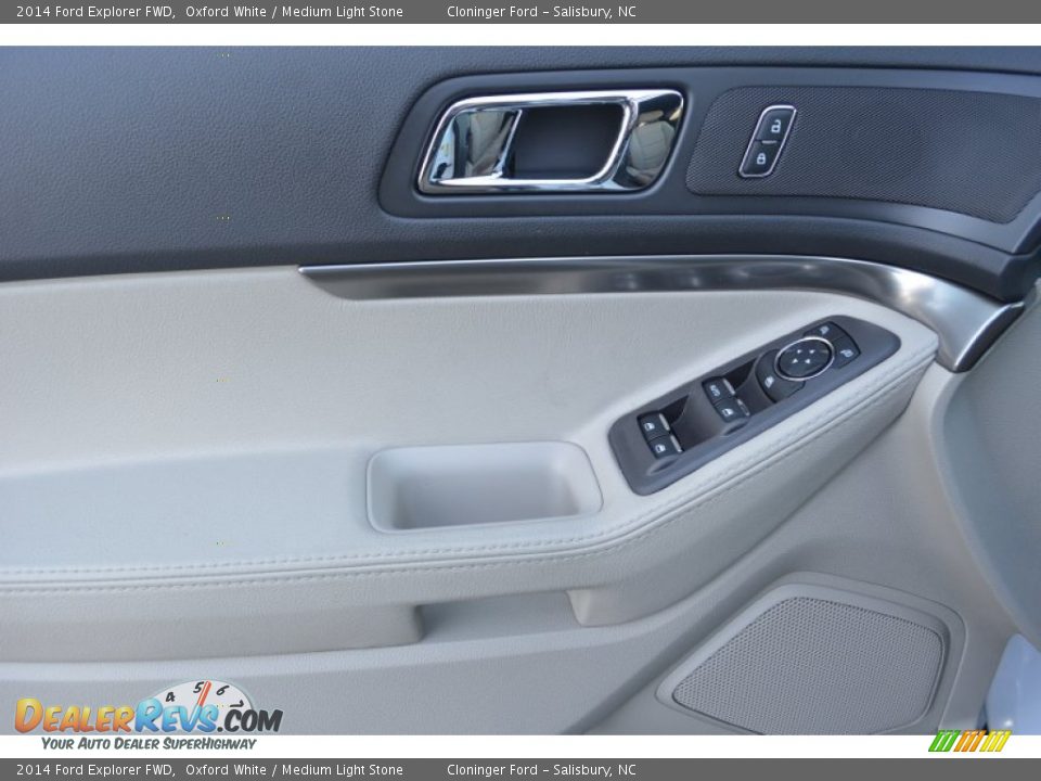 2014 Ford Explorer FWD Oxford White / Medium Light Stone Photo #4