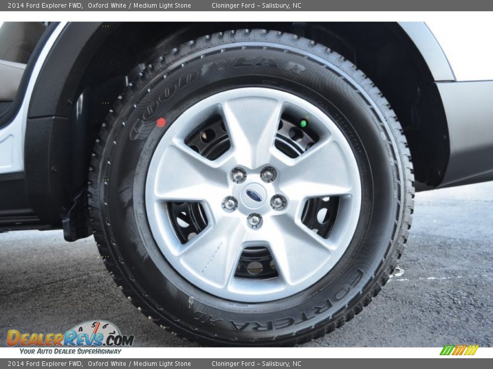 2014 Ford Explorer FWD Oxford White / Medium Light Stone Photo #10