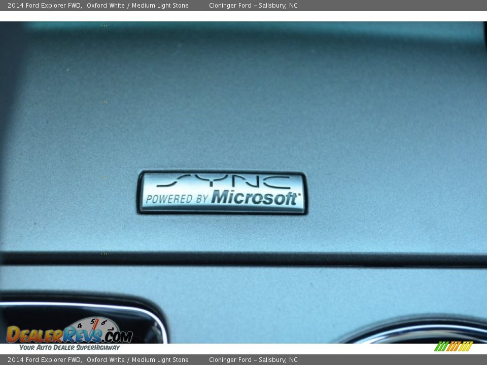 2014 Ford Explorer FWD Oxford White / Medium Light Stone Photo #14
