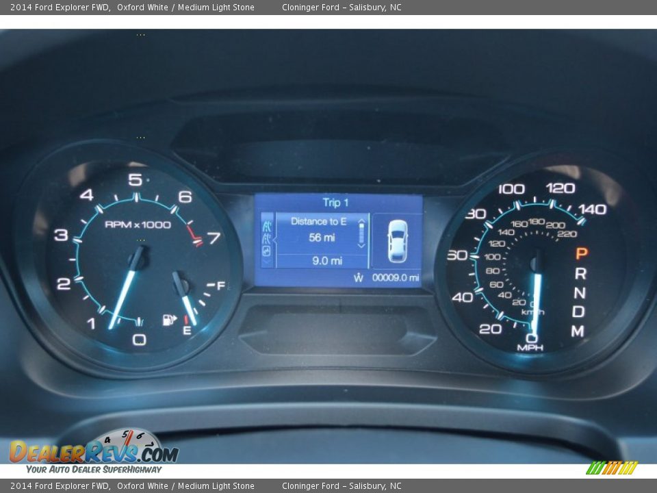 2014 Ford Explorer FWD Oxford White / Medium Light Stone Photo #22