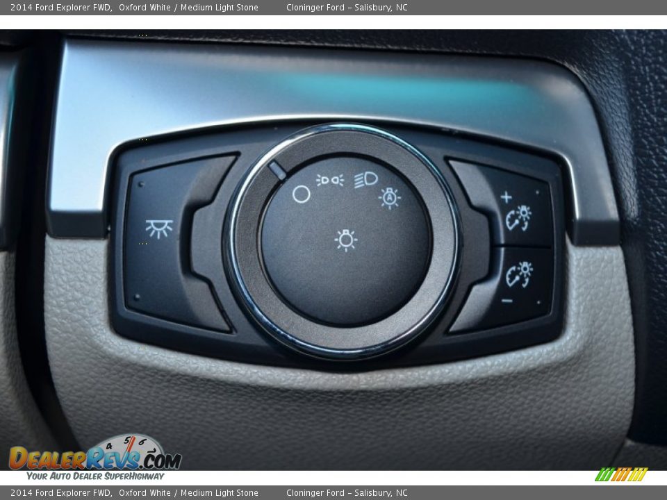 2014 Ford Explorer FWD Oxford White / Medium Light Stone Photo #23