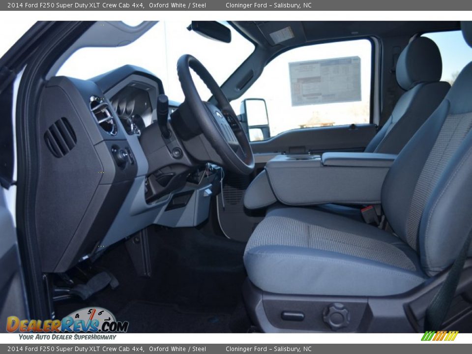 2014 Ford F250 Super Duty XLT Crew Cab 4x4 Oxford White / Steel Photo #5