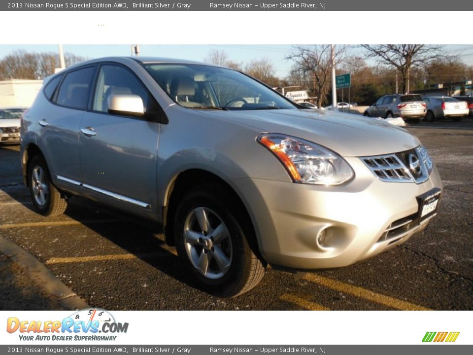 2013 Nissan Rogue S Special Edition AWD Brilliant Silver / Gray Photo #3