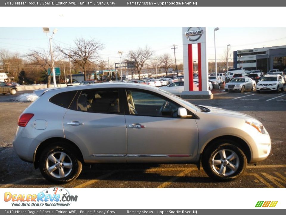 2013 Nissan Rogue S Special Edition AWD Brilliant Silver / Gray Photo #4