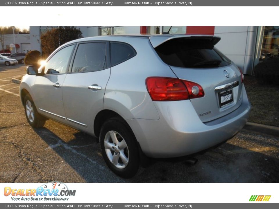 2013 Nissan Rogue S Special Edition AWD Brilliant Silver / Gray Photo #5