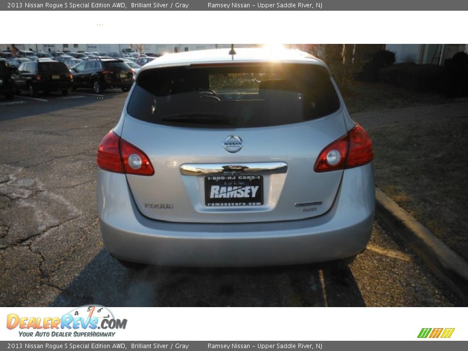 2013 Nissan Rogue S Special Edition AWD Brilliant Silver / Gray Photo #6