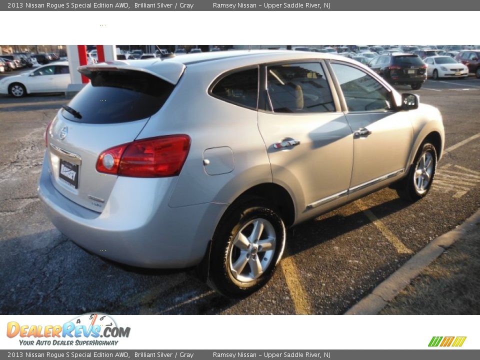 2013 Nissan Rogue S Special Edition AWD Brilliant Silver / Gray Photo #7