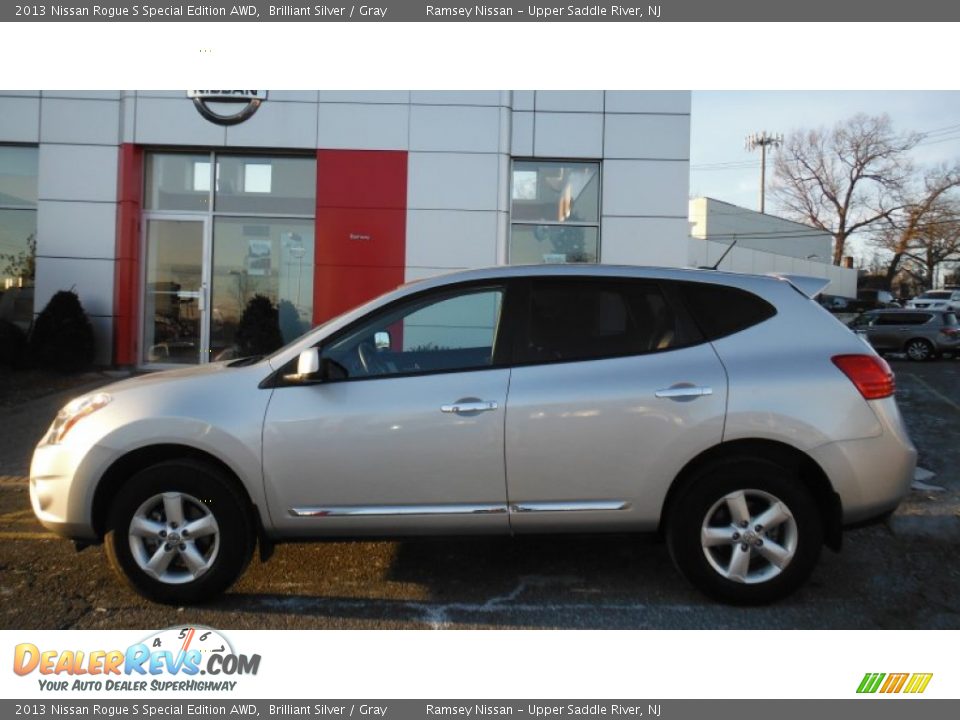2013 Nissan Rogue S Special Edition AWD Brilliant Silver / Gray Photo #8