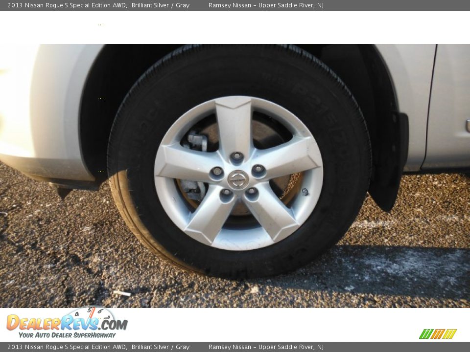 2013 Nissan Rogue S Special Edition AWD Brilliant Silver / Gray Photo #9