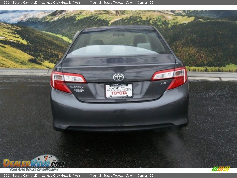 2014 Toyota Camry LE Magnetic Gray Metallic / Ash Photo #4