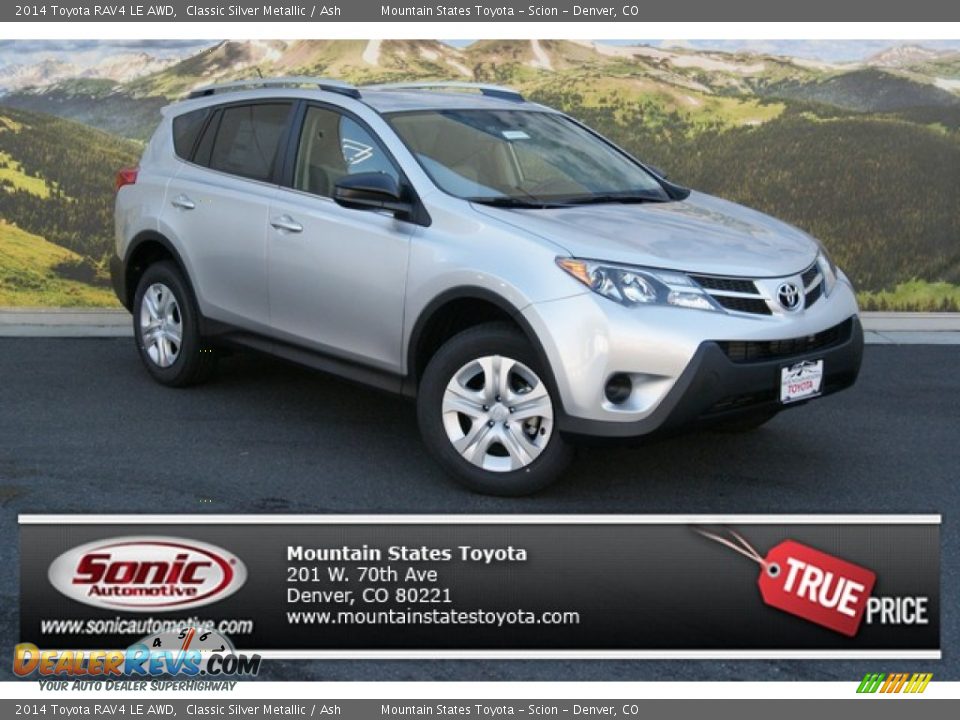 2014 Toyota RAV4 LE AWD Classic Silver Metallic / Ash Photo #1