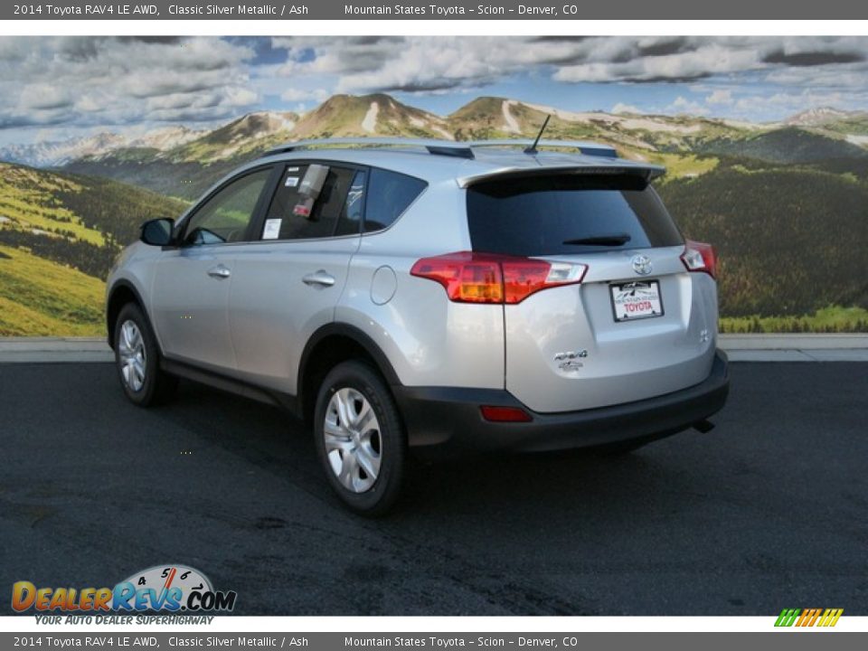 2014 Toyota RAV4 LE AWD Classic Silver Metallic / Ash Photo #3