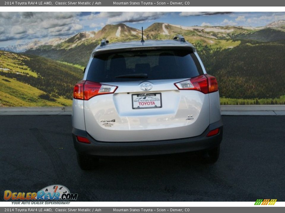 2014 Toyota RAV4 LE AWD Classic Silver Metallic / Ash Photo #4