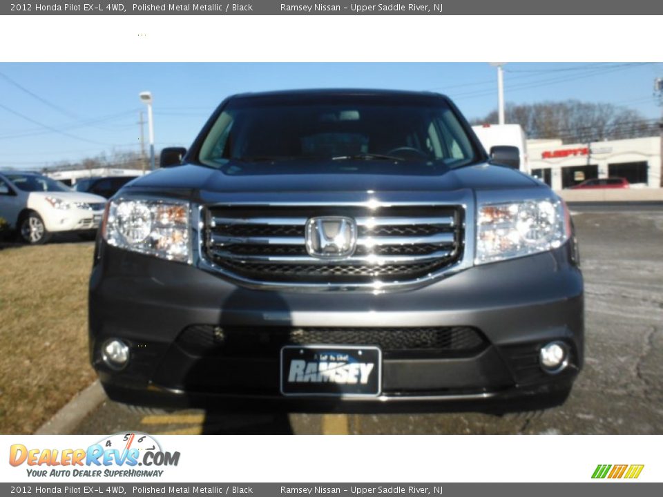 2012 Honda Pilot EX-L 4WD Polished Metal Metallic / Black Photo #2