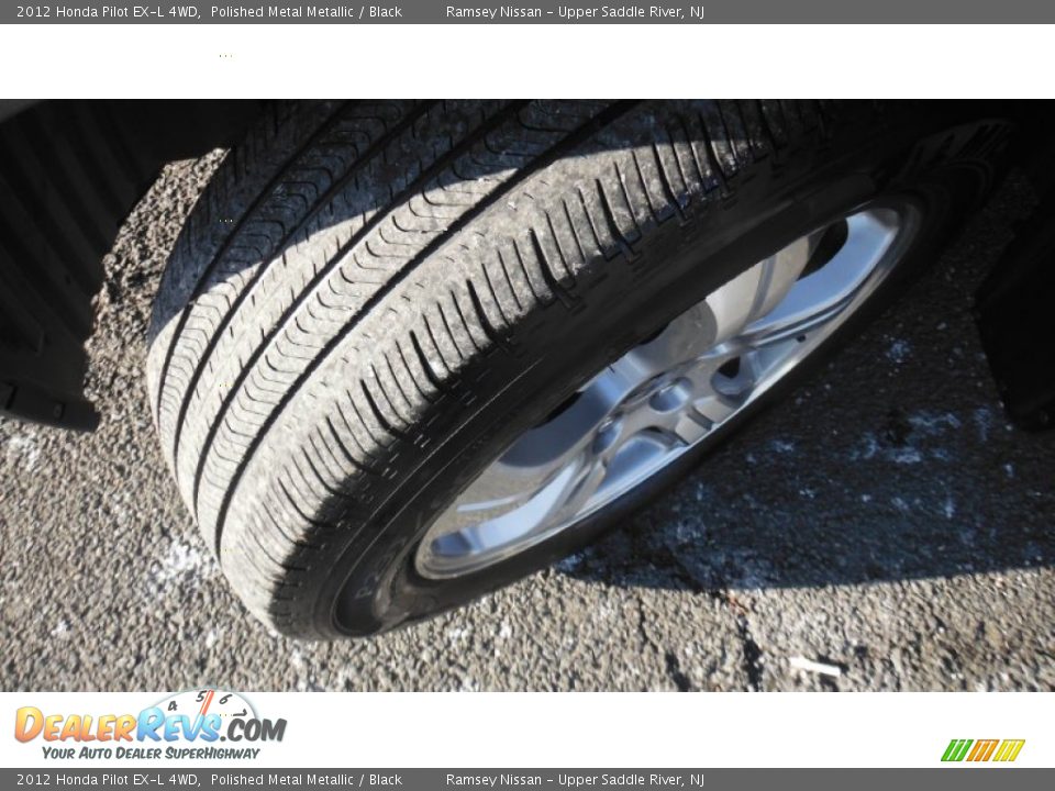 2012 Honda Pilot EX-L 4WD Polished Metal Metallic / Black Photo #11