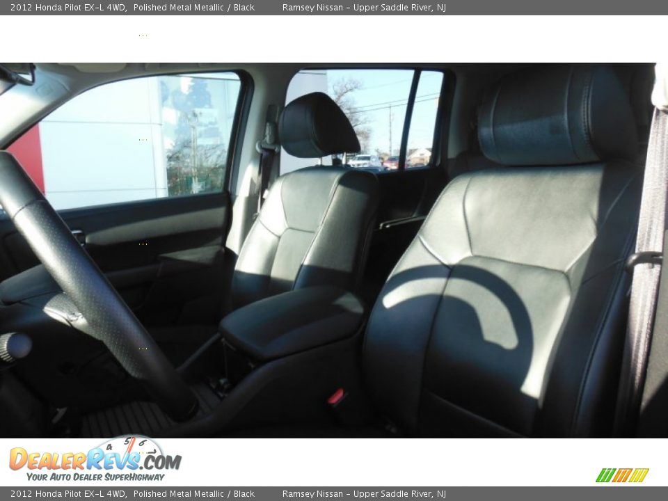 2012 Honda Pilot EX-L 4WD Polished Metal Metallic / Black Photo #12